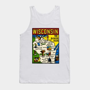 Vintage Wisconsin Decal Tank Top